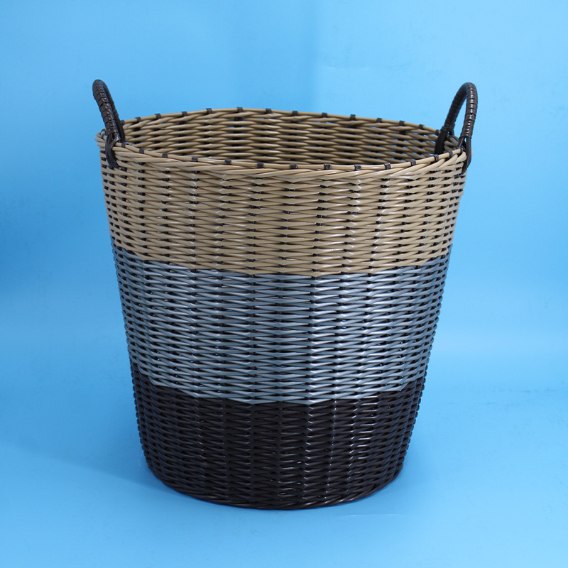 Wholesale Laundry Basket Weaved Storage Basket Laundry Basket Nordic Style Toy Storage Bucket Dirty Clothes Storage Dirty Clothes Basket