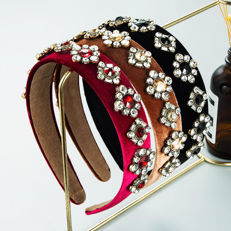 和鸣发箍女复古巴洛克头箍批发欧美跨境新品韩式洗脸发捆珍珠发饰