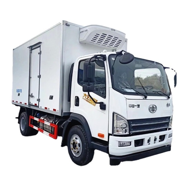 工厂定制4米2蓝牌冷藏车 厢式保温冷冻货车 冷链物流运输车