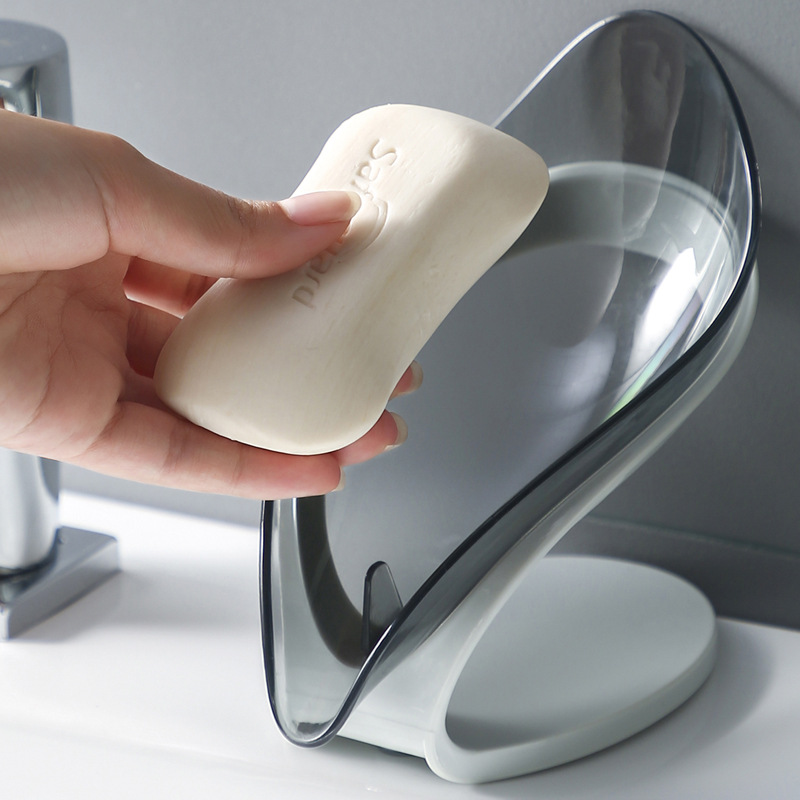 Leaves Soap Box Creative Soap Holder Draining Bathroom Drainage Punch-Free Soap Rack Nordic Soap Dish