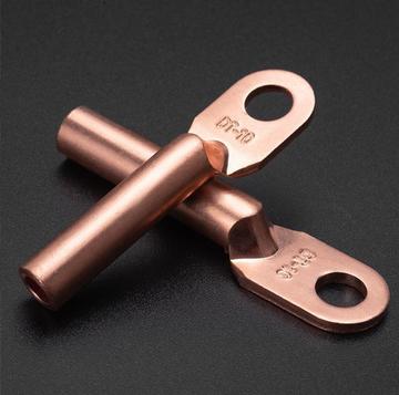 本色a级国标dt端子铜鼻子dt-120电力电缆铜接线端子铜管鼻子100