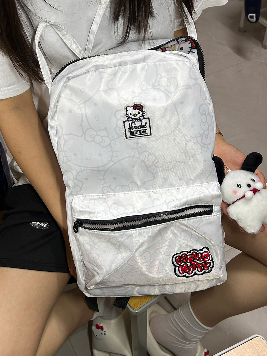 Niche Fresh Contrast Color Backpack Girl Ins College Style Color Matching Backpack Junior High School Student High School Student Schoolbag
