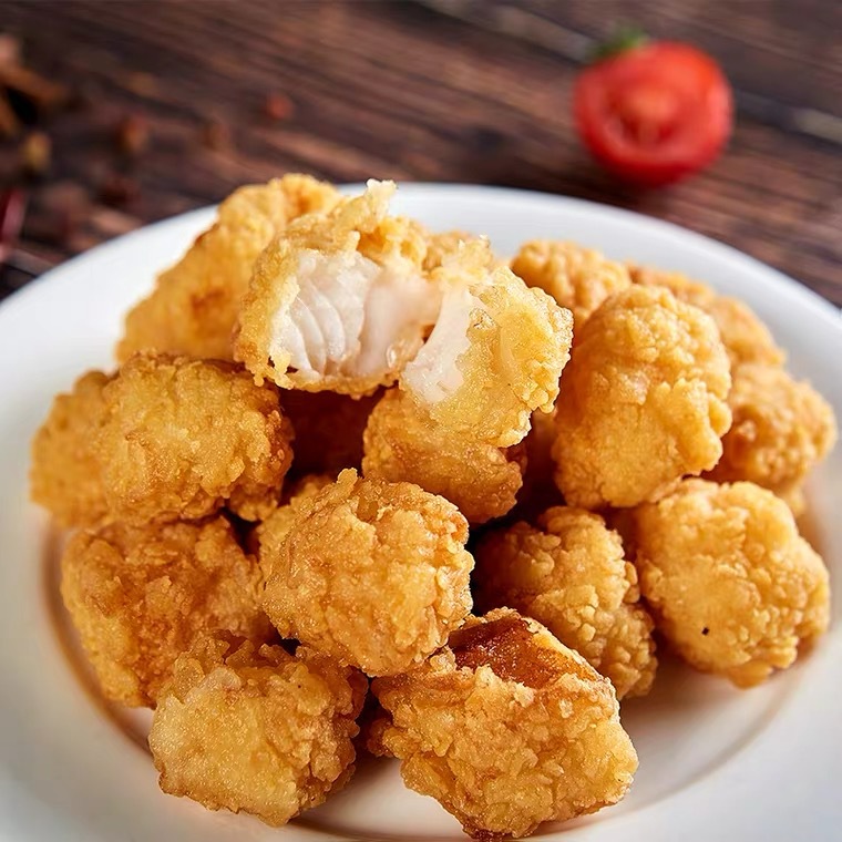 纳佰味吮指鱼裹粉鱼块鱼米花冷冻半成品油炸小吃食材约960克/包