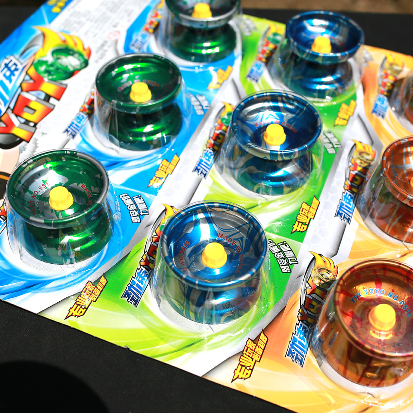 新款合金悠悠球yoyo男孩玩具溜溜球线控回旋比赛专业金属儿童玩具