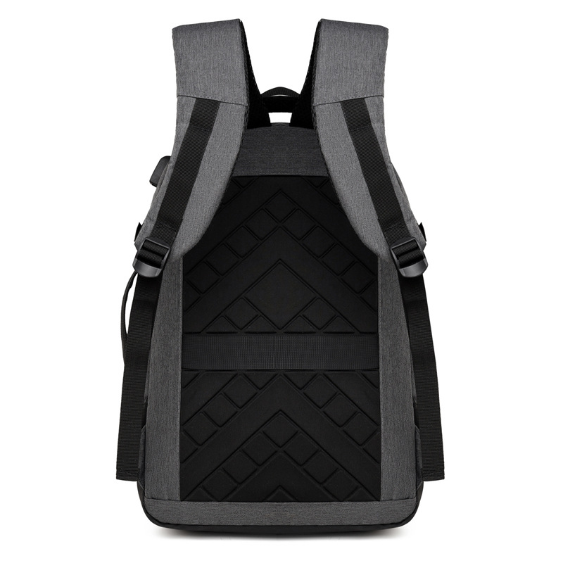 Foreign Trade New Men's and Women's Same Nylon Backpack Large Capacity USB Rechargeable Business Fashion Computer Backpack