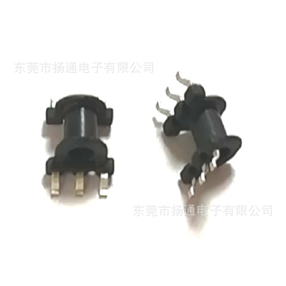 EP5高频变压器骨架EP5卧式单槽贴片骨架3+3针   电木材质