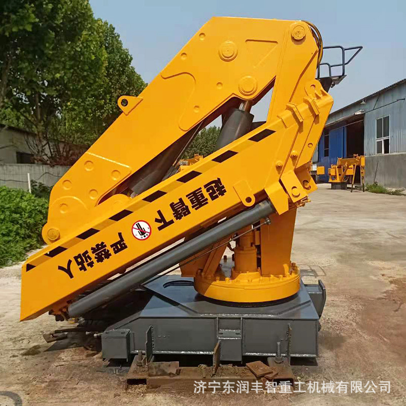 厂家供应液压折臂吊非标定制克令吊码头小型360度旋转折臂吊