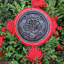 批发20厘米普洱茶雕年年有余工艺茶中国结圈居家装饰创意礼品挂件