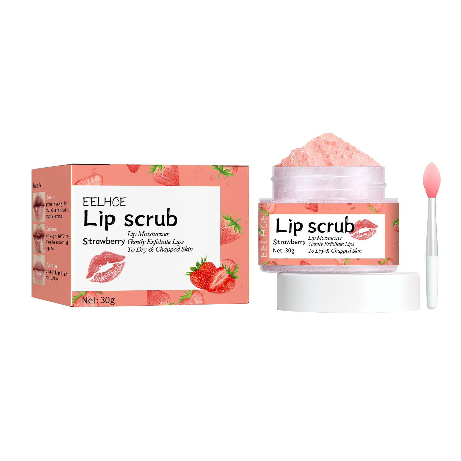 Eelhoe Lip Scrub Cream Moisturizing Lip Anti-Chapping Moisturizing Exfoliating Skin Magic Color Fading Lip around Mouth Corner