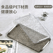 韩式ins面包茶点餐具陶瓷杯托盘PET家用高颜值水杯提手大容量托盘