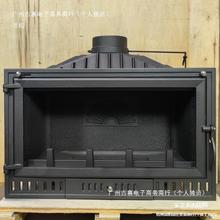 壁炉真火家用燃木柴火炉嵌入式简约镶嵌式别墅铸铁炉室内客厅