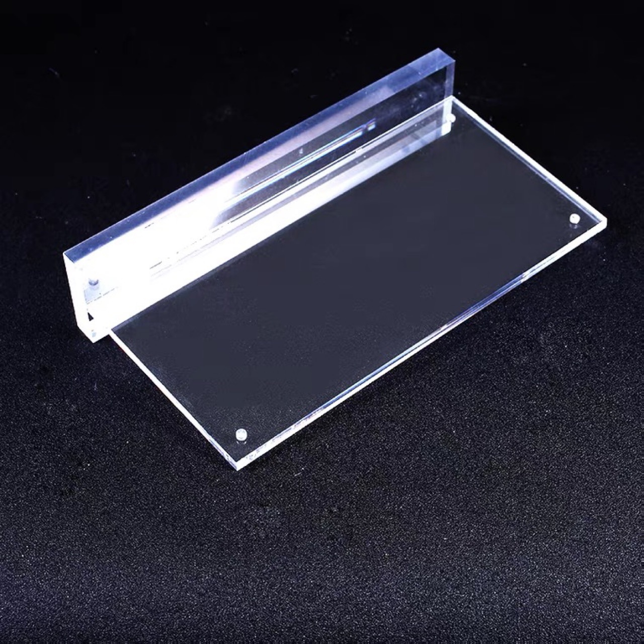 透明台签t型亚克力强磁台卡会议牌席卡10*20姓名牌双面展示牌802