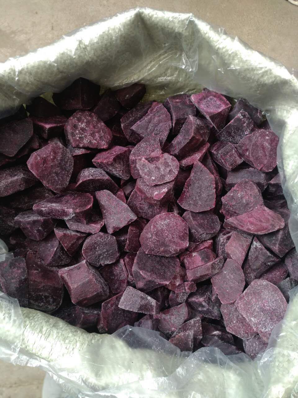 软香糯甜冷冻紫薯块薯条