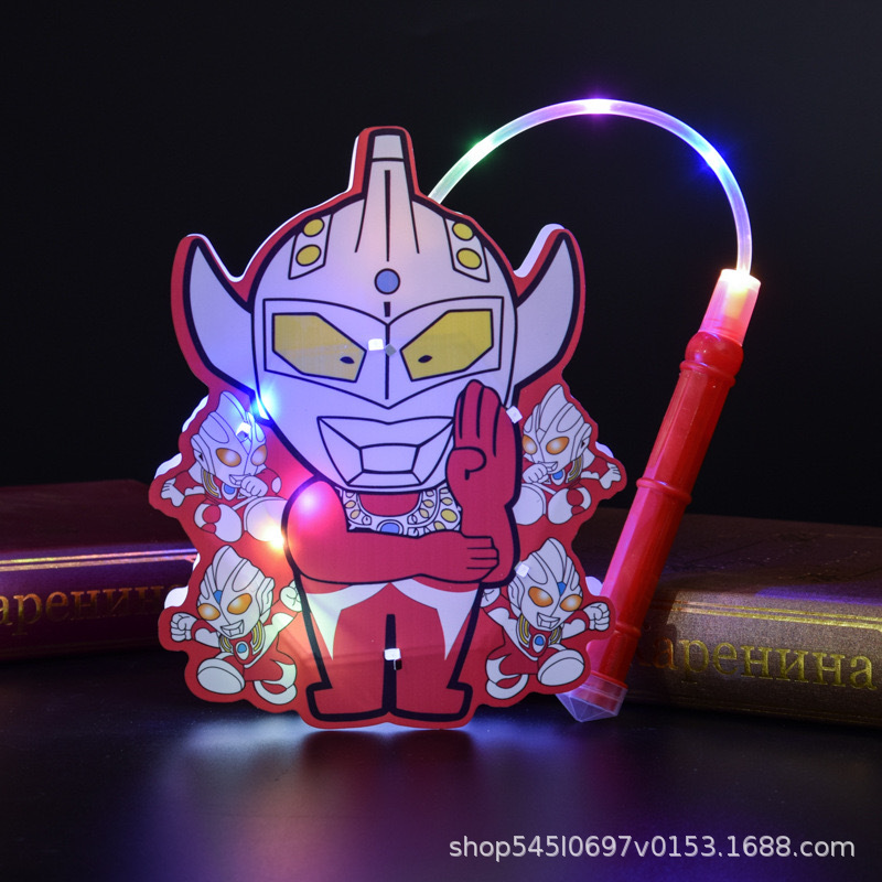 Ultraman Lantern New Portable Luminous Cartoon Festive Lantern Boy Handmade Mid-Autumn Festival GD Stall Toys Hot Sale