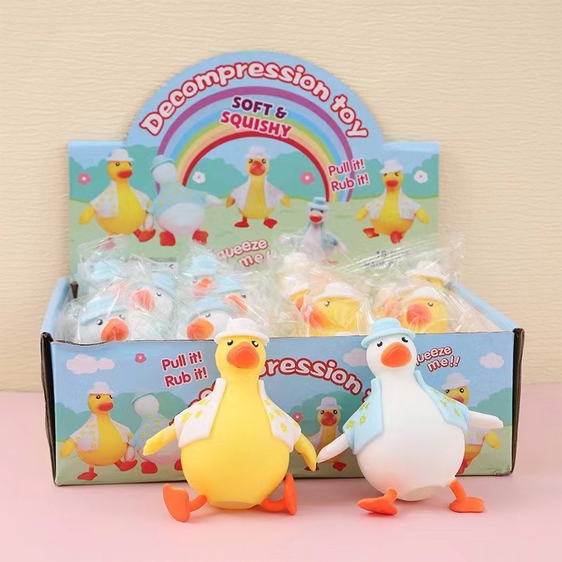 Decompression Toy Squeezing Toy Changing Duck Useful Tool for Pressure Reduction Vent Little Duck Office Decoration Creative Student Trick