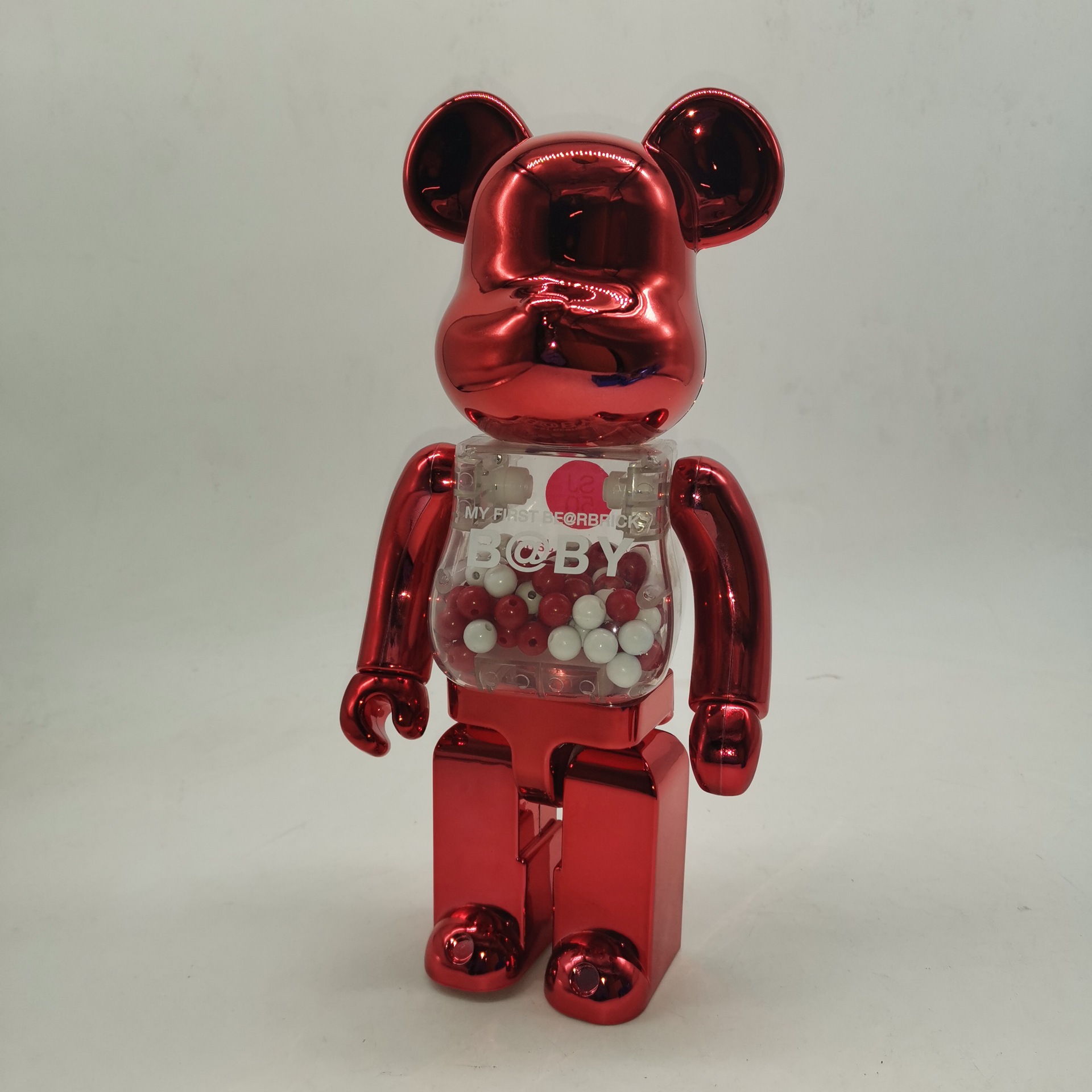 bearbrick黑金暴力熊积木熊电镀金银千秋关节可响金粉公仔400%