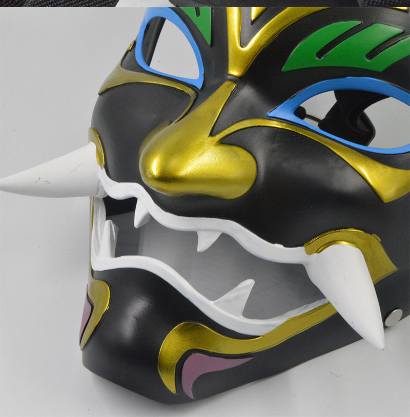 原神cos护法夜叉大将魈cosplay面具游戏面具配件道具假面工艺礼品