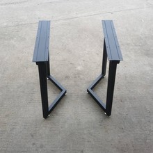 9W铁艺桌腿支架办公桌脚大板桌子桌架金属脚架实木餐桌架定 制桌