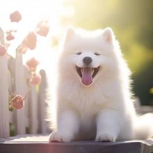 纯种萨摩耶犬幼犬活体熊版白色雪橇犬微笑天使萨摩耶犬活物宠物狗