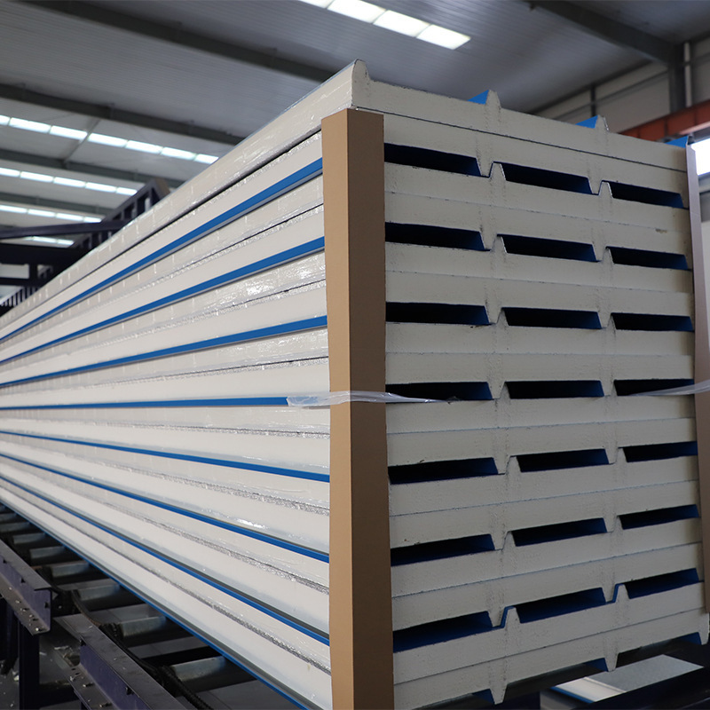 屋面板 聚氨酯 钢结构厂房外墙板 屋面聚氨酯保温板 瓦楞板