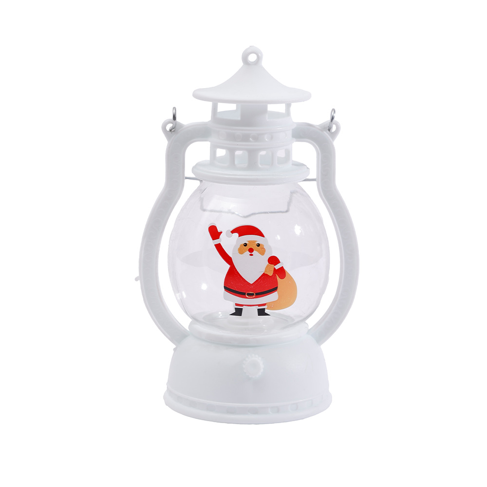 Wholesale Customized Christmas Lantern Optional Pattern Christmas Tree Elk Christmas Holiday Atmosphere Decorative Lamp Holiday Lamp