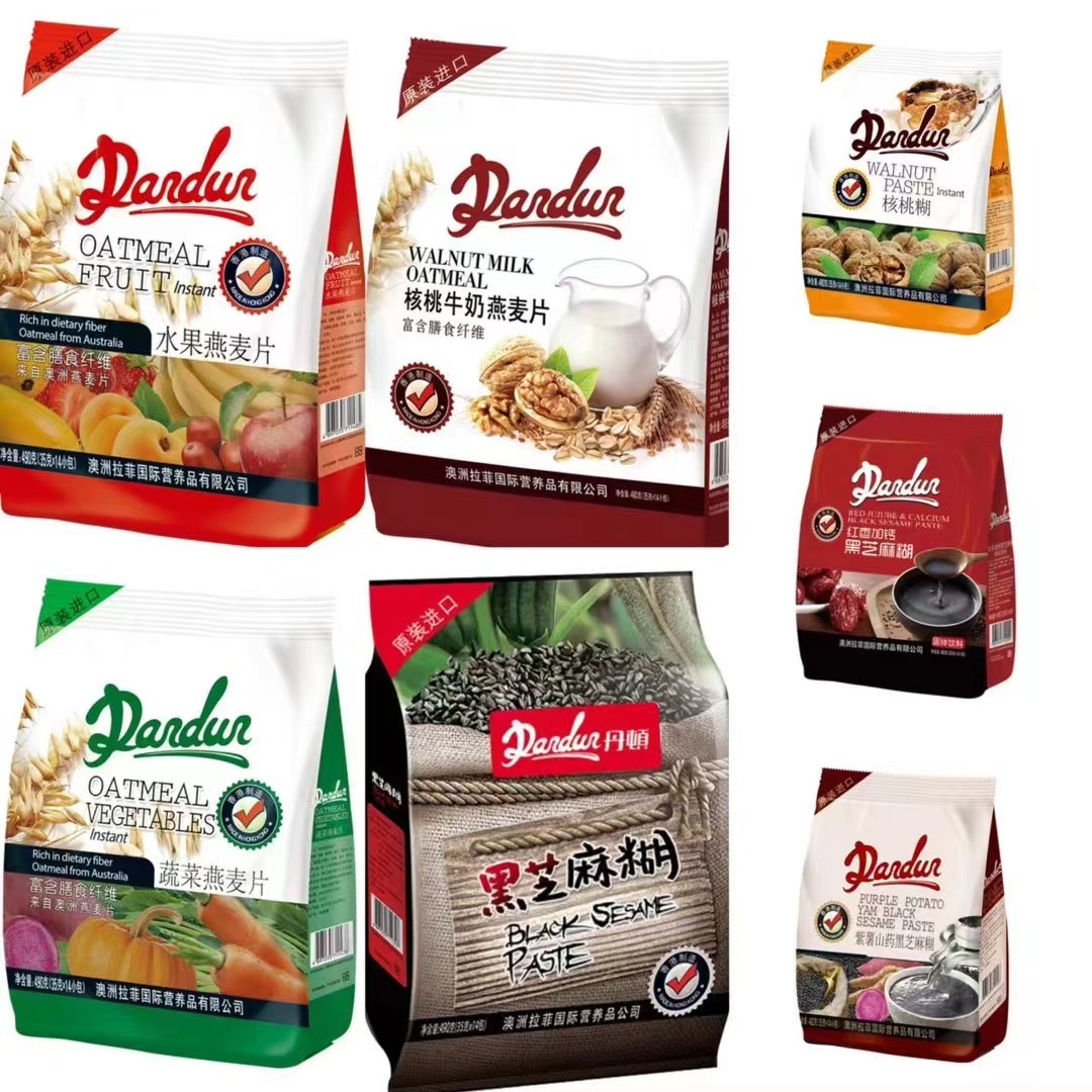 零售包邮香港进口丹顿水果燕麦片黑芝麻糊核桃糊冲饮早餐宵夜代餐