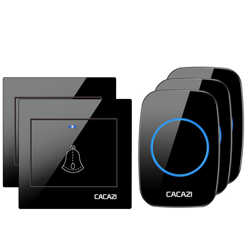 86型无线门铃 家用简易呼叫器 二拖三直流用电池电子遥控不用电线