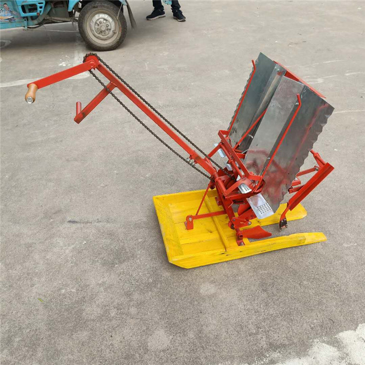 双行人力步退式插秧机 手拔秧苗种植机 小型水稻种苗机-阿里巴巴