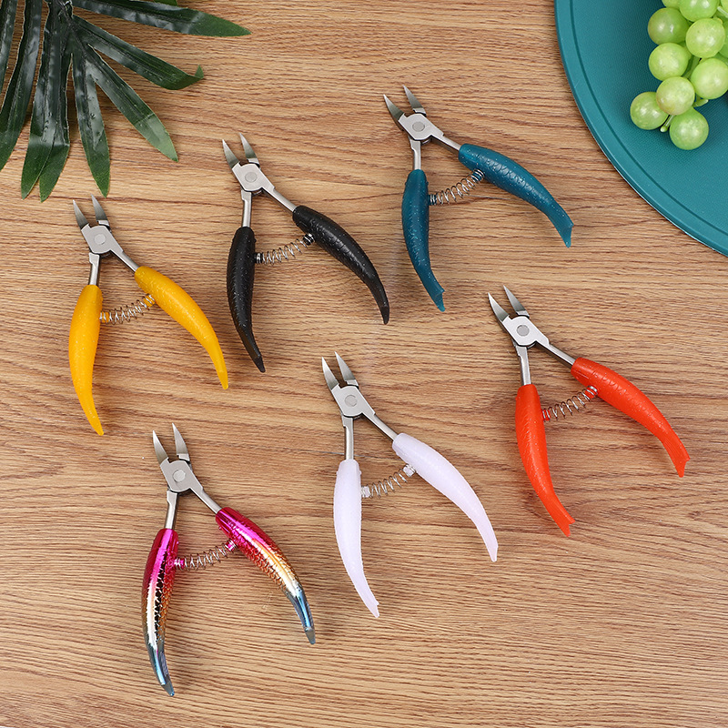 Nail Groove Nail Clippers Set Inflammation Scissors Toenail Ingrown Nail Pedicure Clipper Stainless Steel Nail Clippers Dead Skin Oblique Mouth Bent Nose Plier