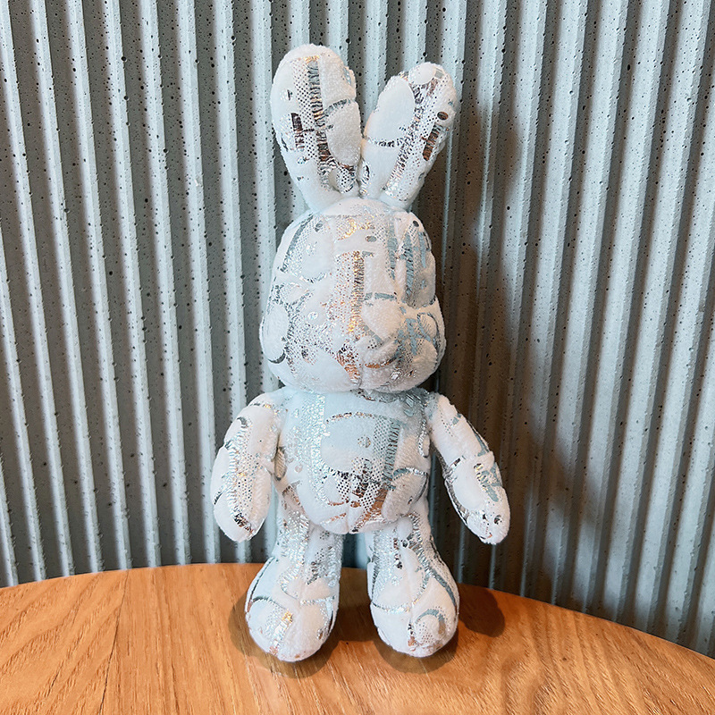 新款炫彩毛绒小兔子玩偶大号暴力兔抓机娃娃公仔玩具儿童生日礼物