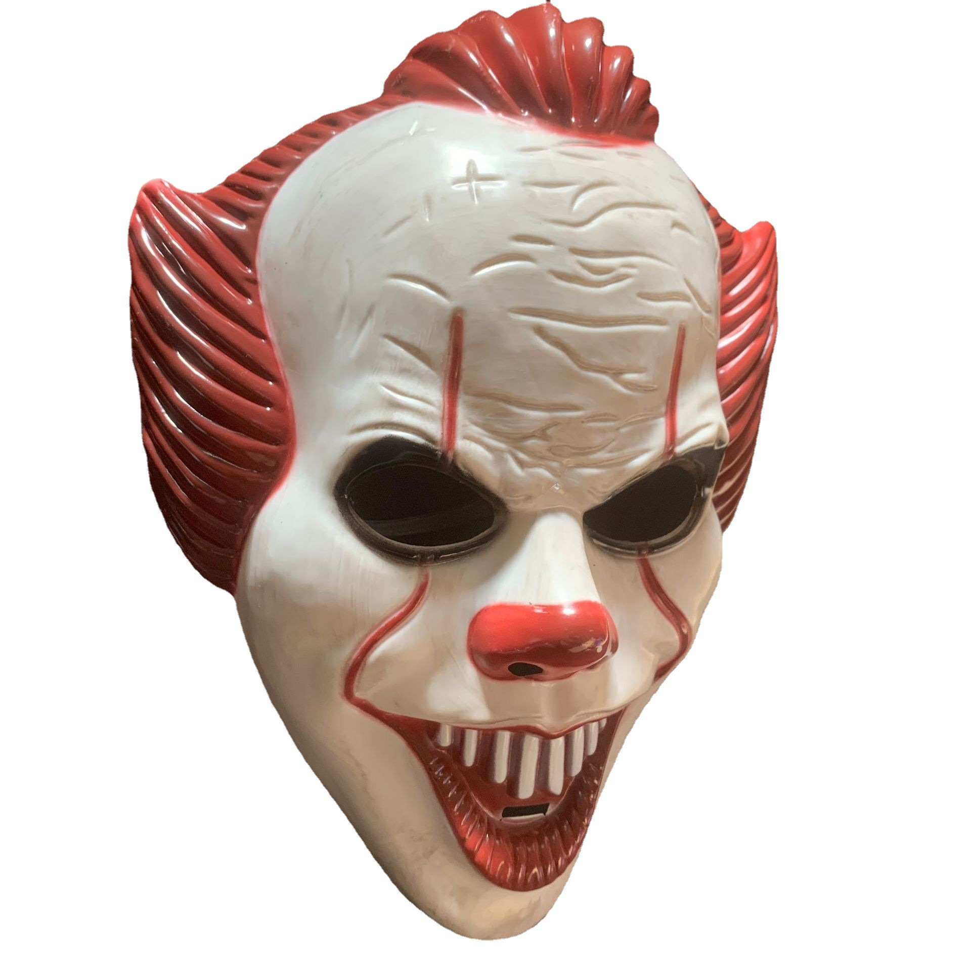 万圣节新款小丑回魂夜热销派对恐怖吓人密室逃亡真人npc小丑面具