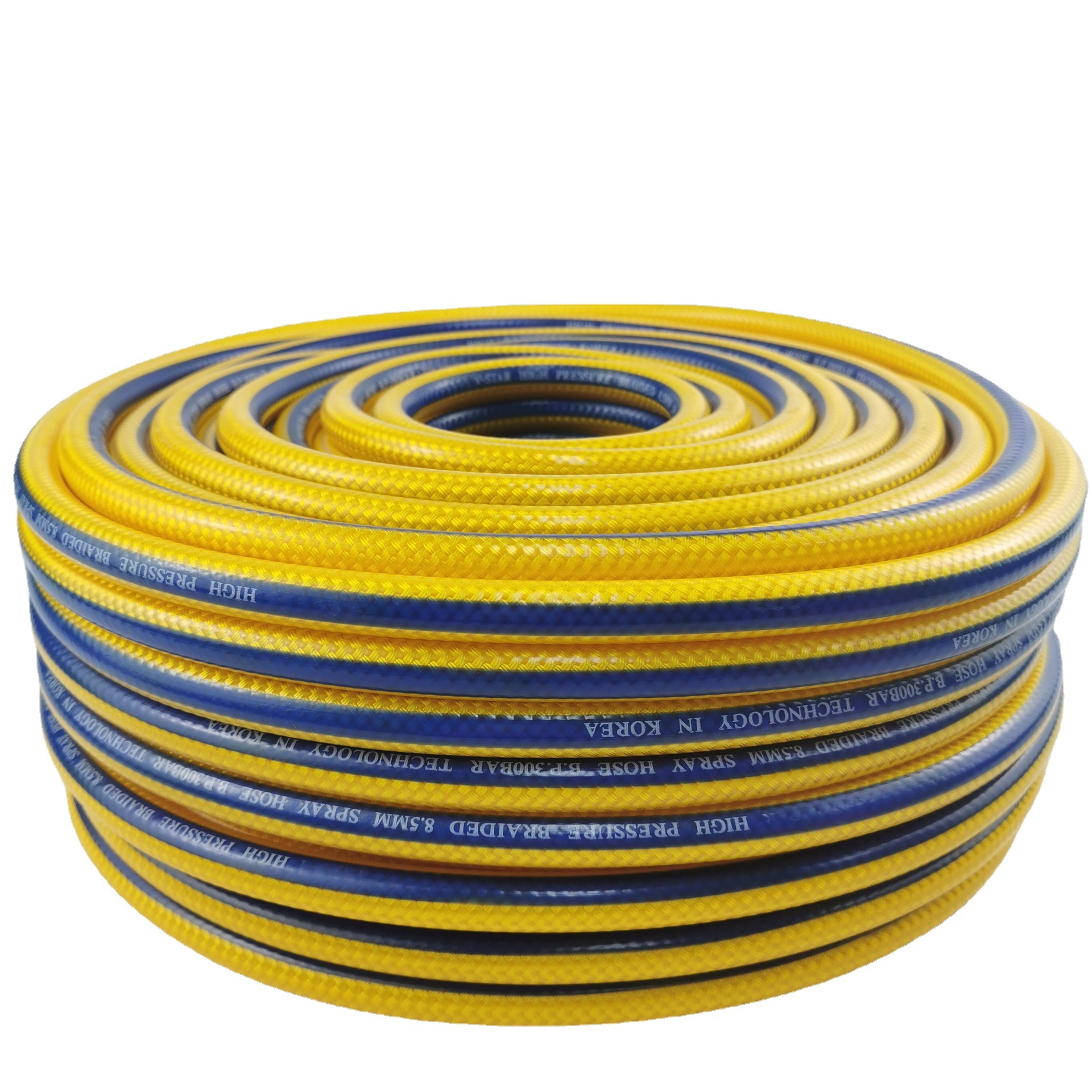 内径8-10mm农业高压喷雾管喷农药塑胶软管三线并股编织喷雾器软管