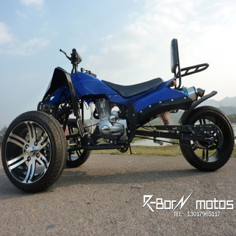 带靠背后货架 鑫源150cc 14寸倒三轮沙滩车/大川崎沙滩摩托车