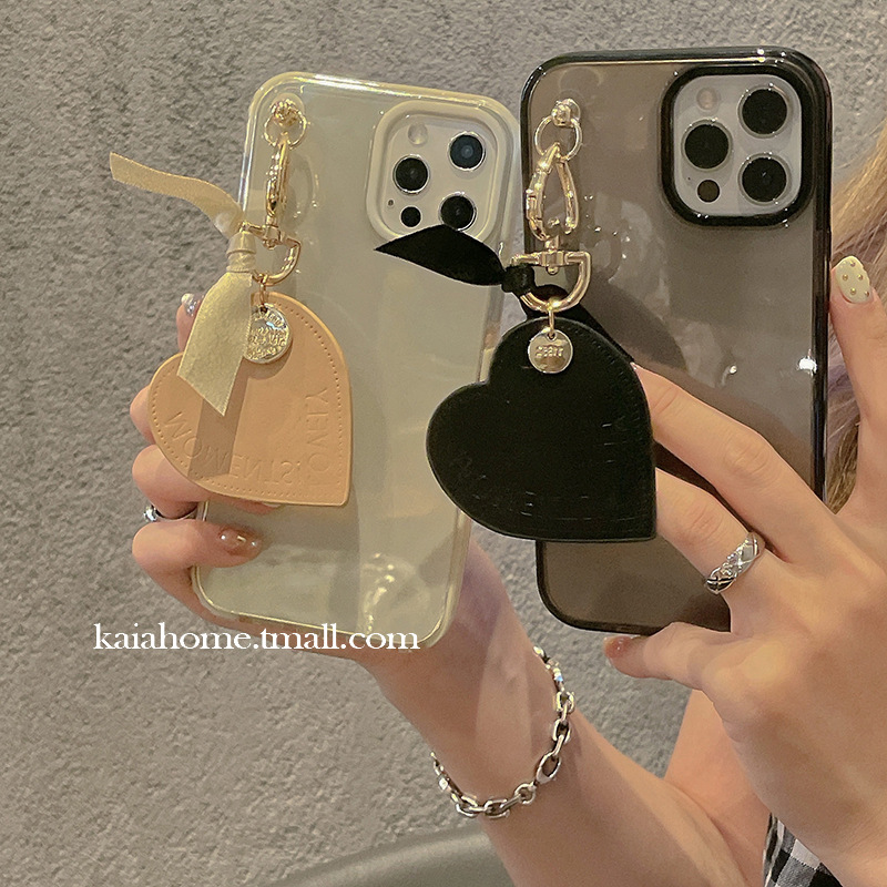 kaia 奢华小香风爱心挂坠适用iphone12pro max苹果11手机壳iphone