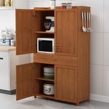 CR厨房收纳柜子储物柜带门置物架实木橱柜置物柜餐边柜高柜一体靠