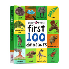 启蒙认知100词系列恐龙英文原版绘本First 100 Dinosaurs图解词典