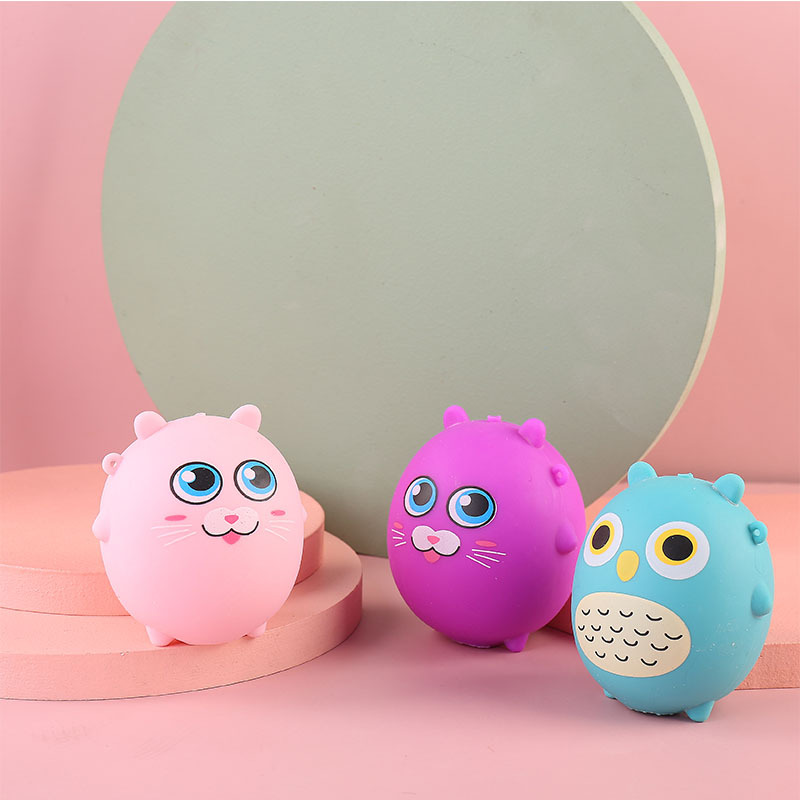 Cross-Border Creative TPR Decompression Squeezing Toy Vent Ball Flour Ball Decompression Trick Press Squishy Toys Wholesale