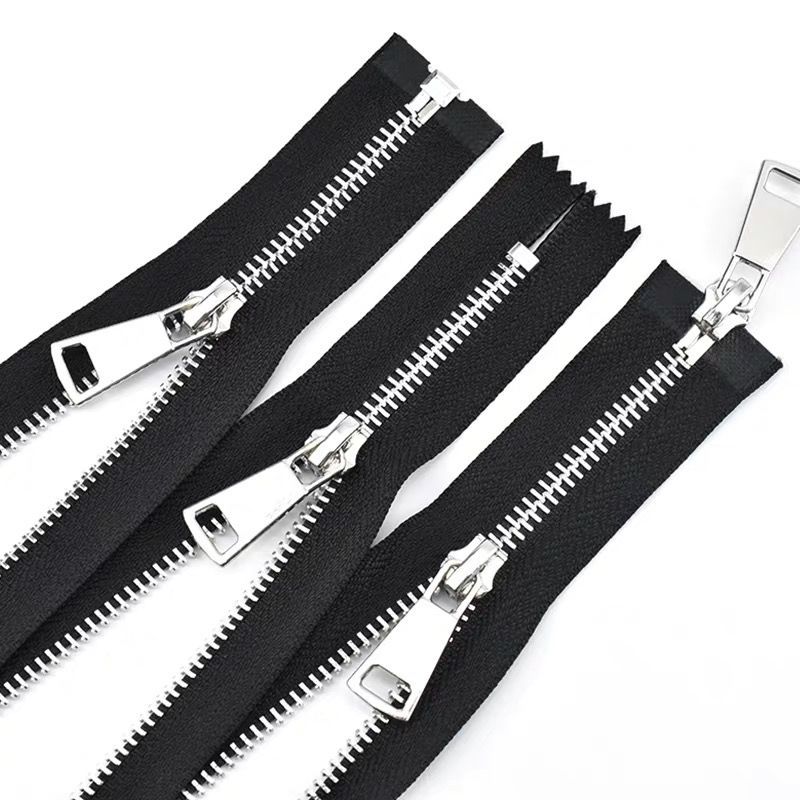双头拉链5号金属铜黑白色开尾衣服外套口袋拉锁羽绒服长配件拉链