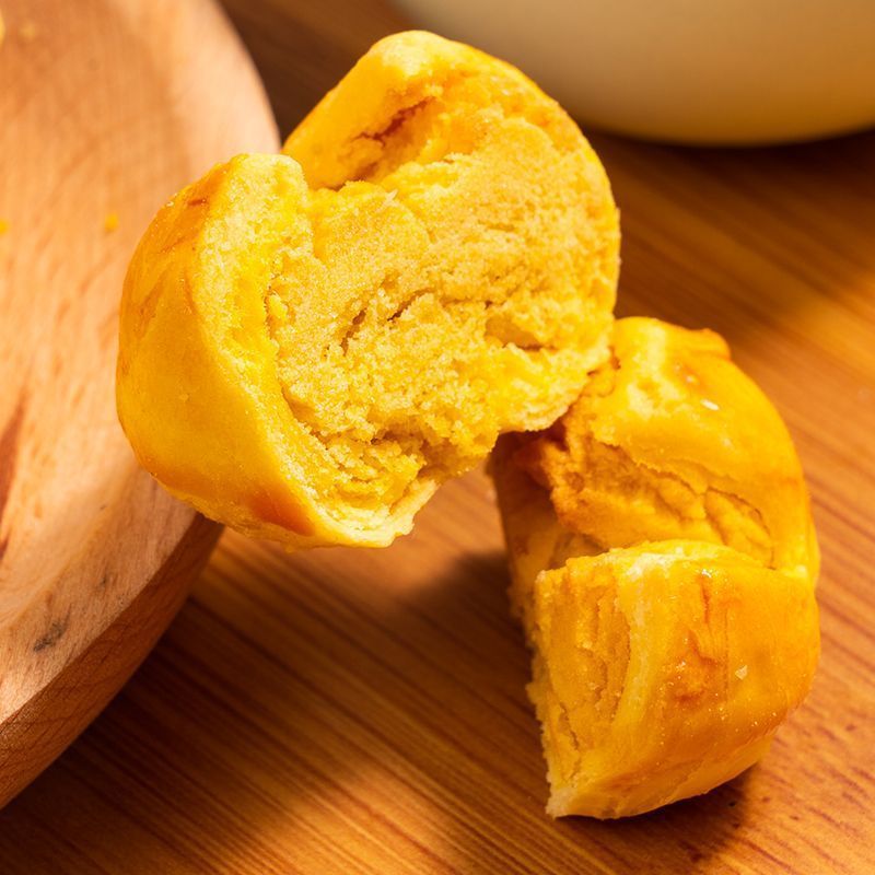 咸蛋黄小饼澳门广州广东珠海特产笑口酥地方特色开口零食糕点小吃