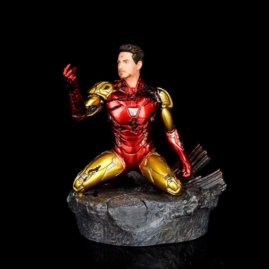 复仇者联盟 终局之战 gk钢铁侠跪姿 mk85 打响指手办雕像摆件模型
