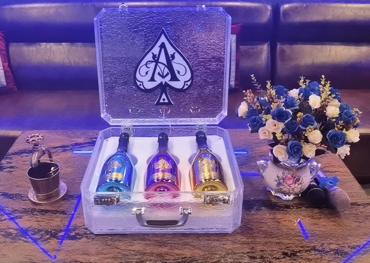 网红黑桃a起泡酒a香槟黄金版神龙套ktv夜店酒吧包邮