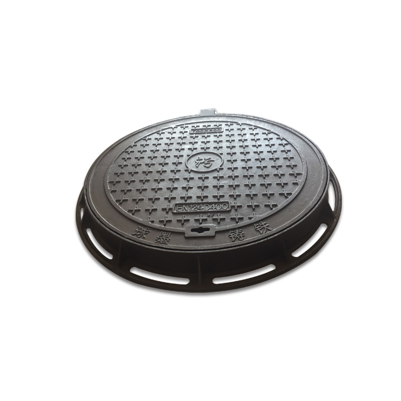 fnn1批发球墨铸铁井盖 圆形700重型方形雨水井窨井盖下水道阴井污