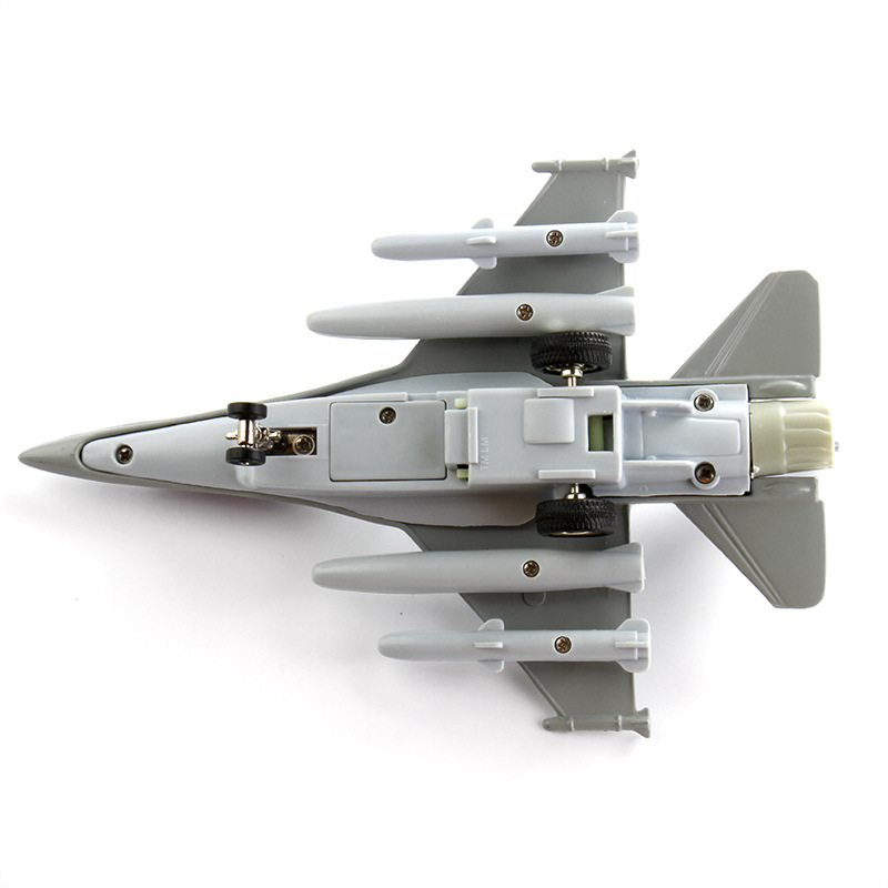 彩珀 美国 f-16 战隼 带回力和声光 战斗机 合金模型玩具51297l