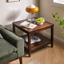 家逸实木边几客厅方形茶几沙发边几方桌茶几桌