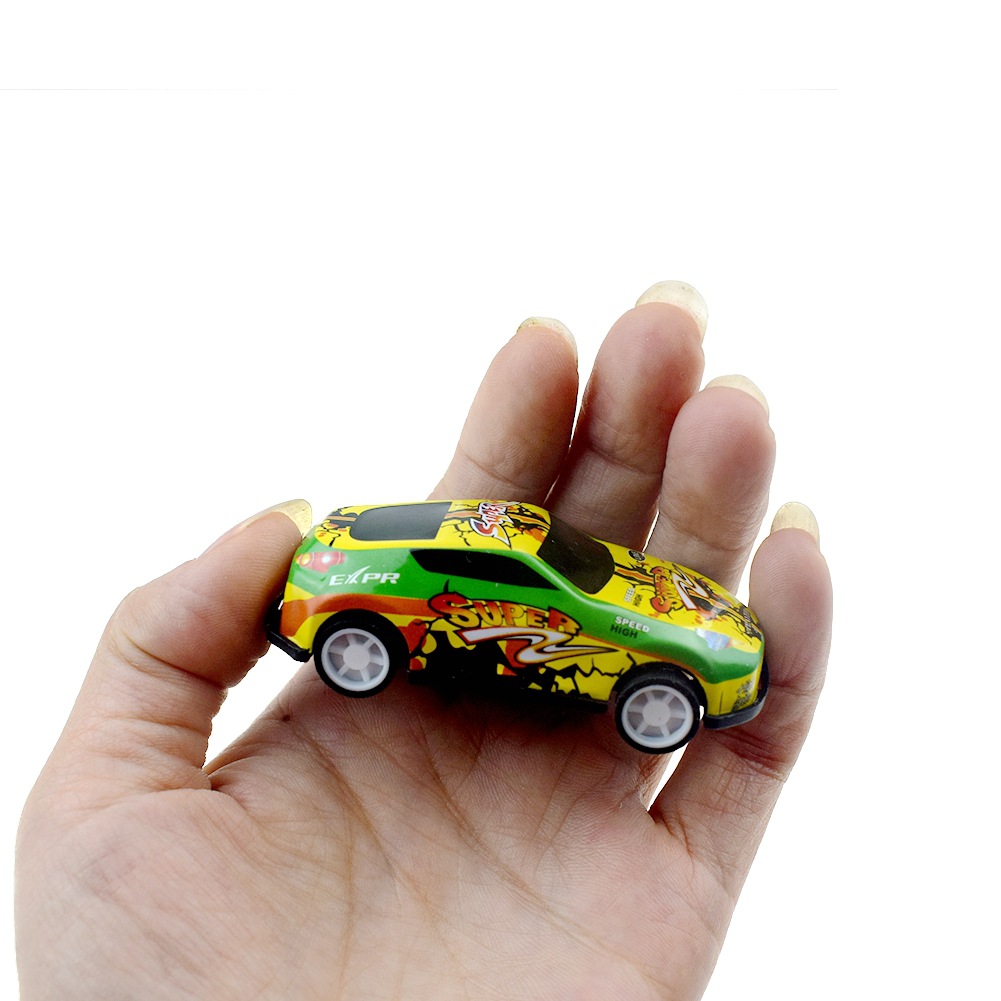 儿童彩绘涂鸦回力车迷彩铁皮回力车合金车口袋小玩具地推赠品礼物