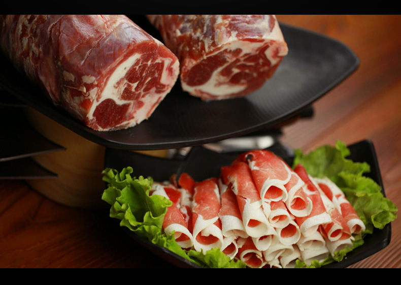 内蒙锡盟羊原切羊卷肉斤500g/件冷冻羔羊肉火锅羊肉片羊肉卷