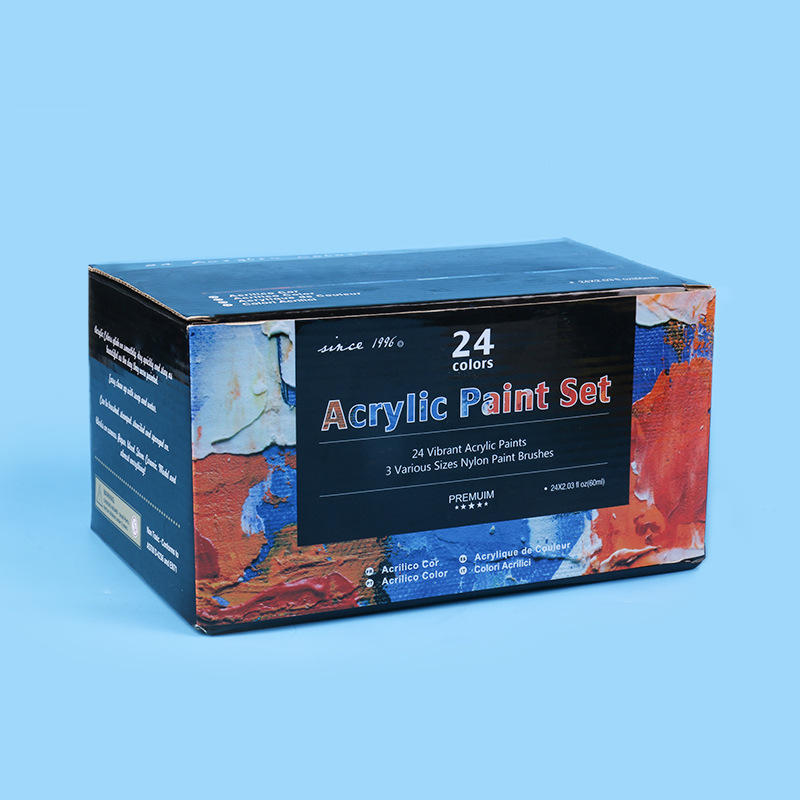 24 Colors 60ml Propylene Paint Set Amazon Single Art Painting Diy Paint Wholesale