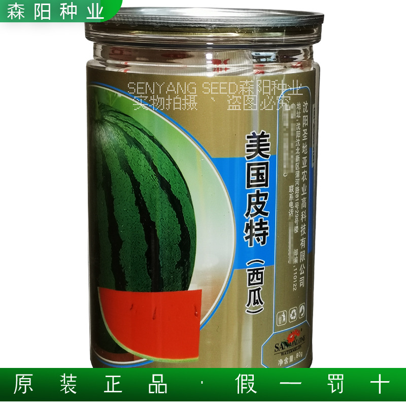 美国皮特西瓜种子中晚熟花皮圆果地雷王早佳8424冰糖麒麟大果甜王