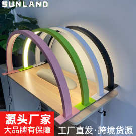 美容台灯 半月灯桌面灯美睫U型Arc Lamp工厂源头美甲照明 半月灯