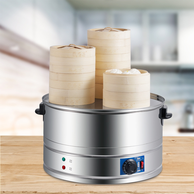 商用家用蒸炉小笼包蒸馒头电蒸锅大号电蒸锅大容量多功能电蒸笼机